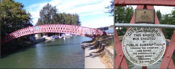 1865 - Reading Ironworks - Rainbow Bridge Oxford (collage)