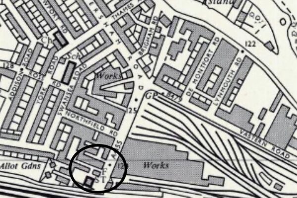 1962 - Buckler Cars - OS map 1962 Reading - annotated